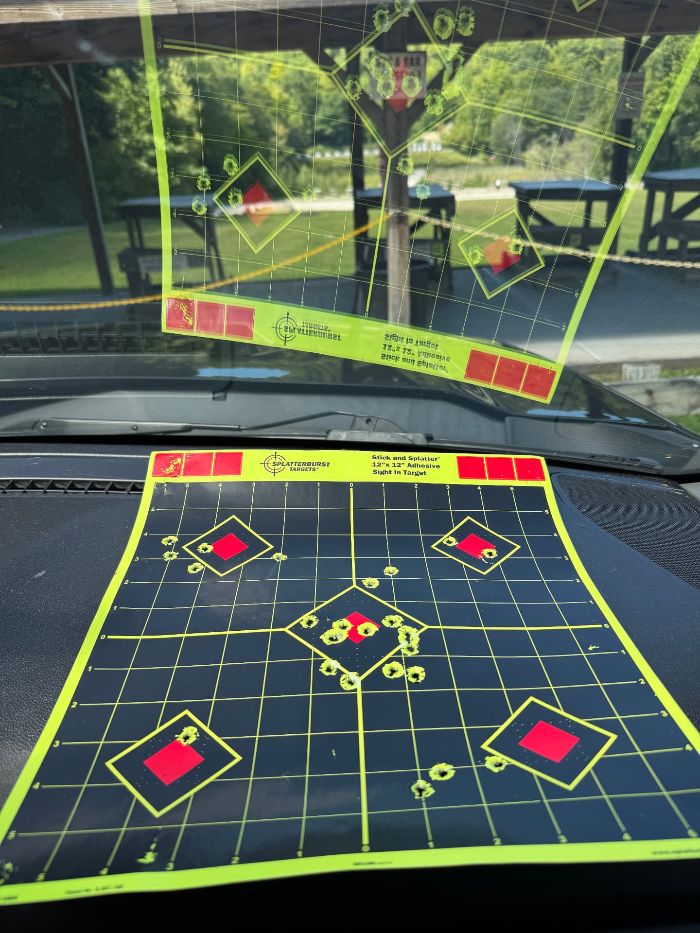 200-yard target from Tikka T3x TAC A1 and Ruger Precision Rifle range session